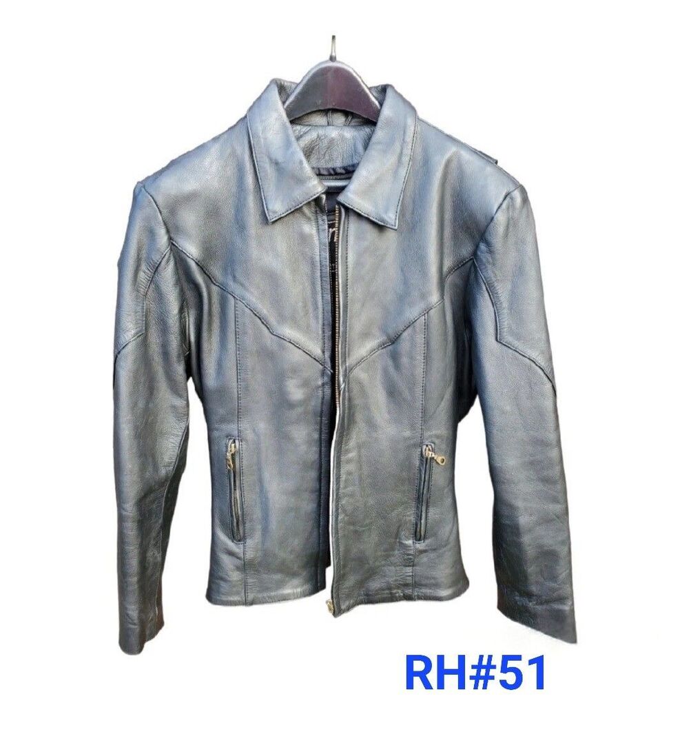 Mega Force Womens Leather Jacket Sz L - RH#51